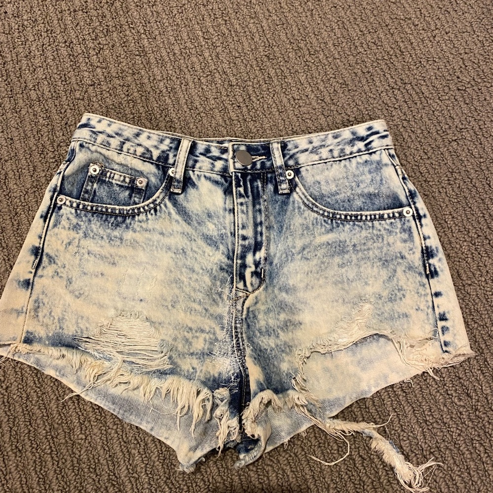 super down jean shorts